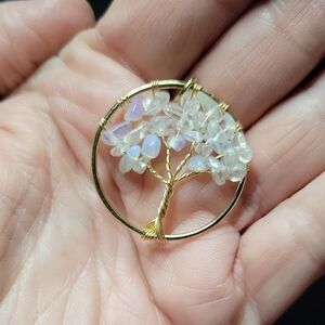 Opalite Gemstone Tree Of Life Pendant